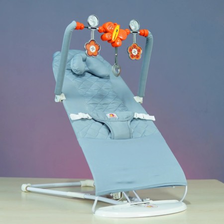 Premium Quality Baby Bouncer With Music (Ash colour )