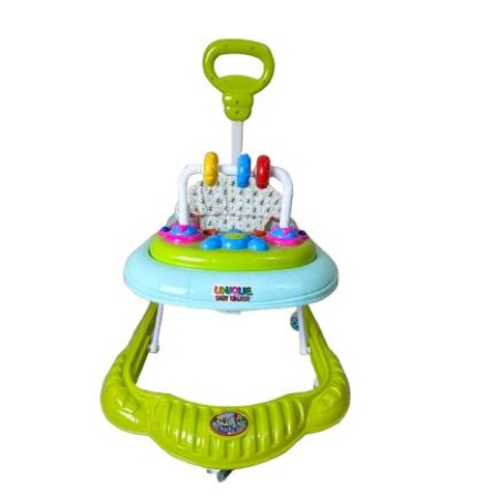 Premium Unique Baby Music Walker (sky blue & lime )