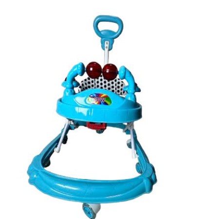 Baby Musical Walker with Push Handle(blue)